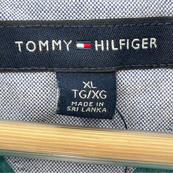 NWT Tommy Hilfiger Men’s Quarter Zip 100% Cotton Casual Mockneck Sweatshirt XL - Picture 9 of 10